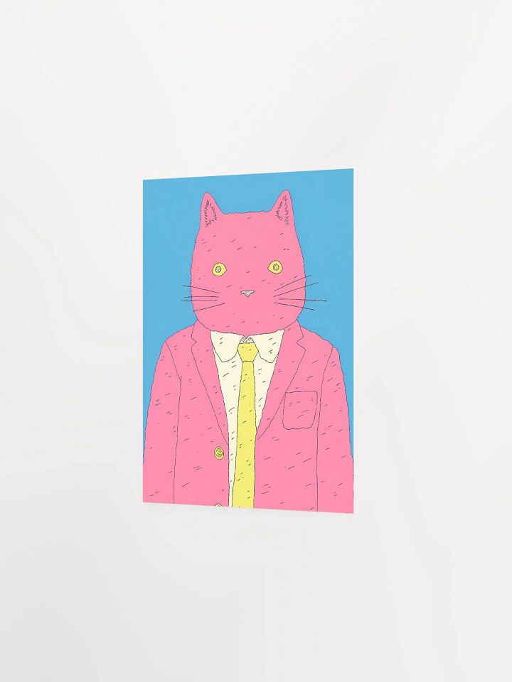 Mr. Whisker's Enterprise: The Pensive Professional Matte Print product image (2)