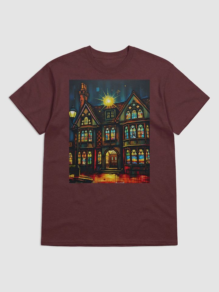 Beautiful Old Home with Stained Glass, 100% Cotton Tee product image (1)