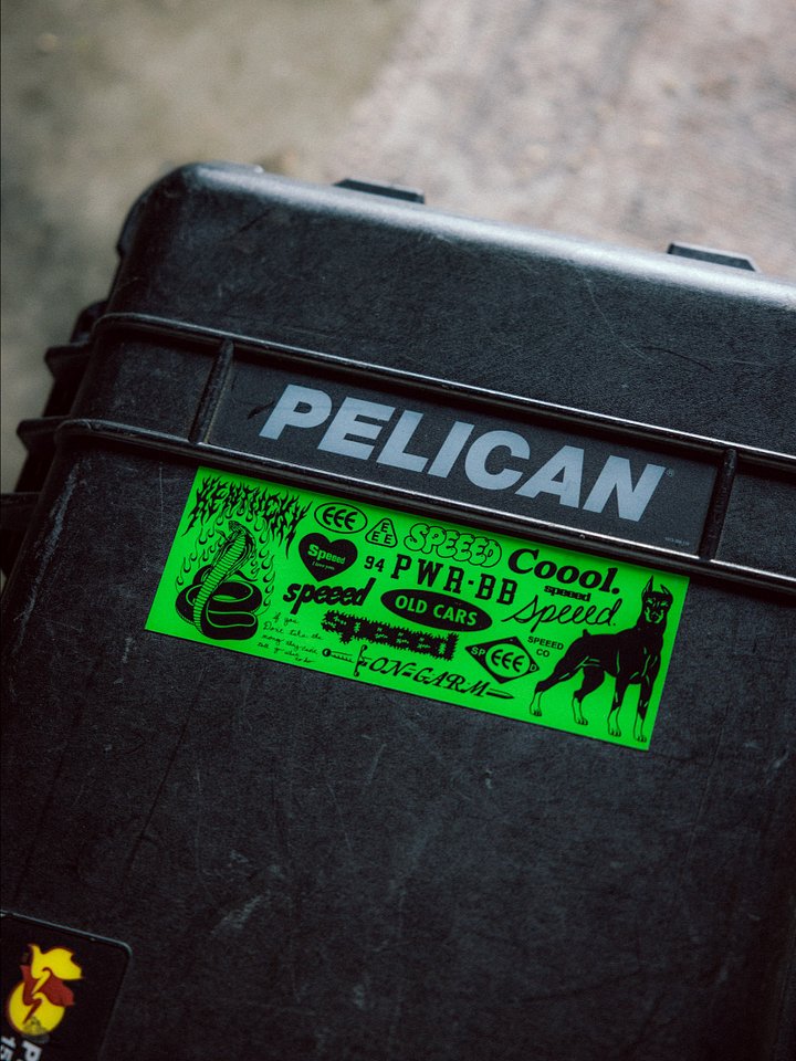 Speeed Collage Bumper Sticker product image (2)