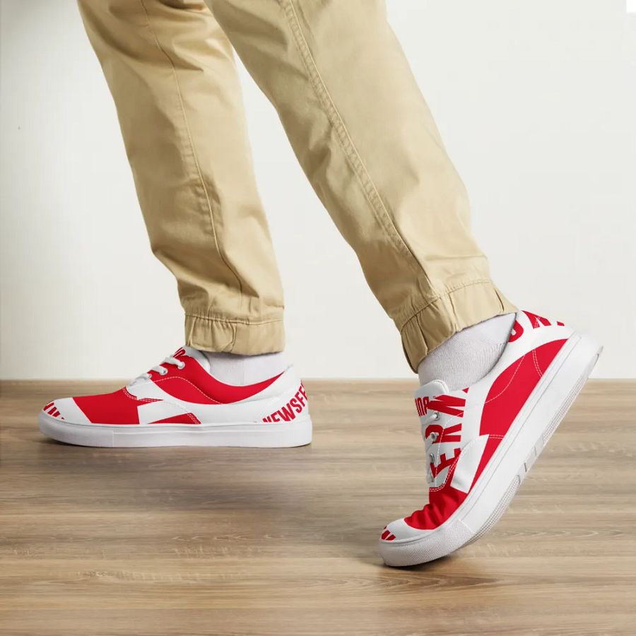 IFBNewsfeed.Org's Men's Lace-Up Canvas Shoes product image (11)