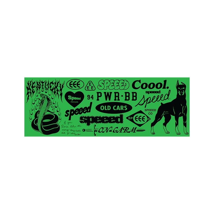 Speeed Collage Bumper Sticker product image (1)