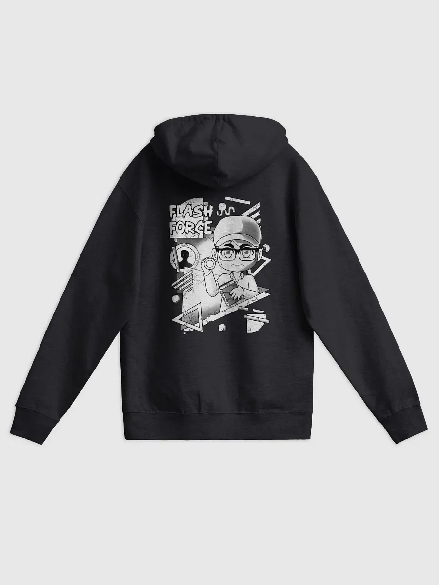 FlashForce Zip Up Hoodie (B&W) product image (3)