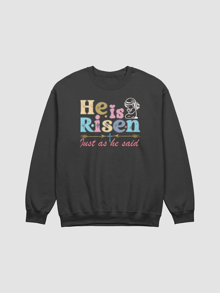 He is Risen, Just as He Said, Christian Easter Gildan Sweater product image (2)