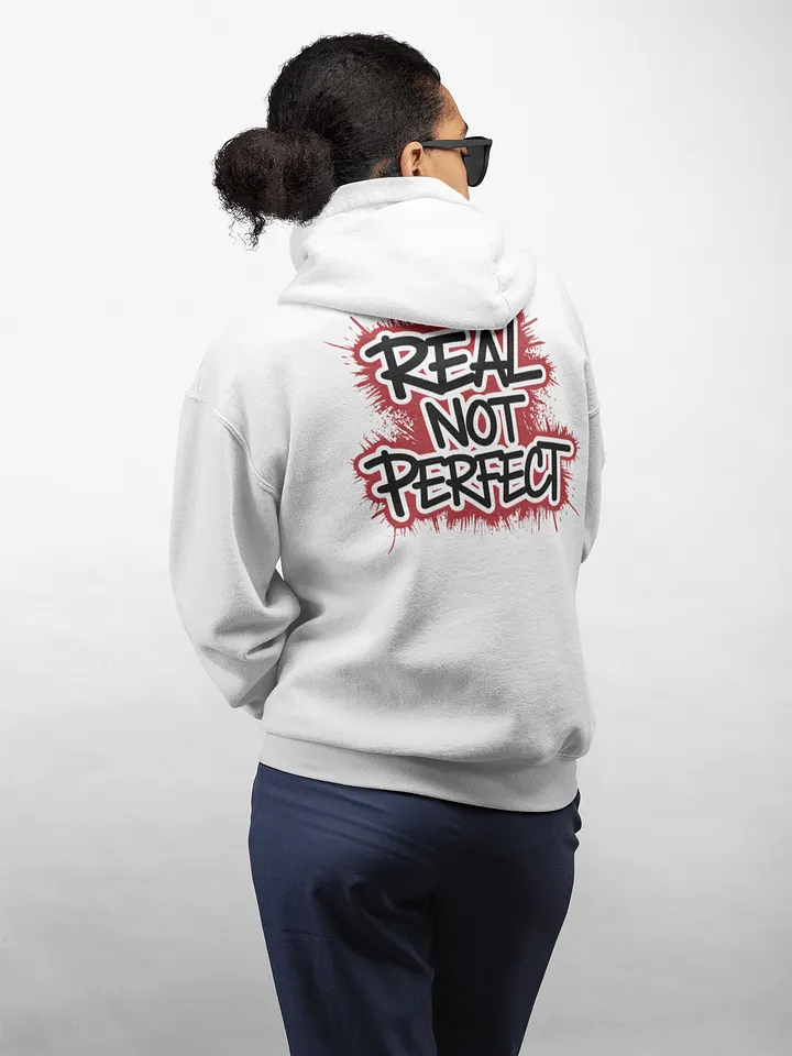 Real not Perfect | Unisex Premium Hoodie by Cotton Heritage product image (2)