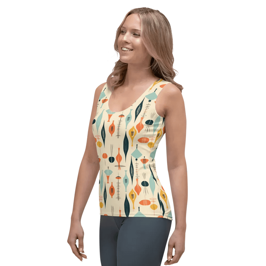Lava Lamp, Peaches and Cream, Fitted Tank Top product image (3)