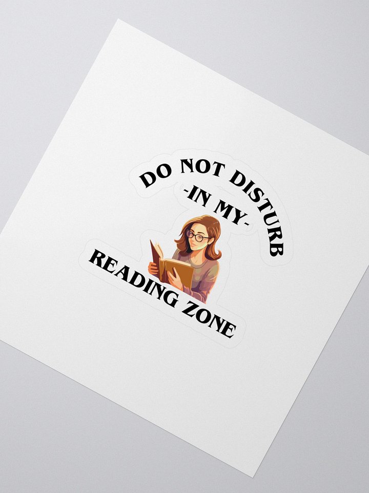 Do Not Disturb: My Reading Zone Sticker product image (2)