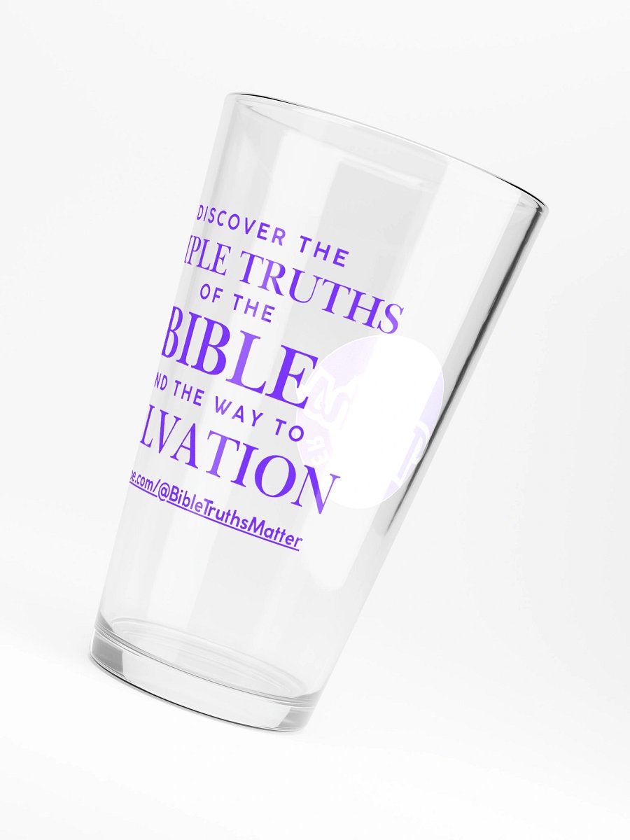 Bible Truths Shaker Pint Glass product image (6)