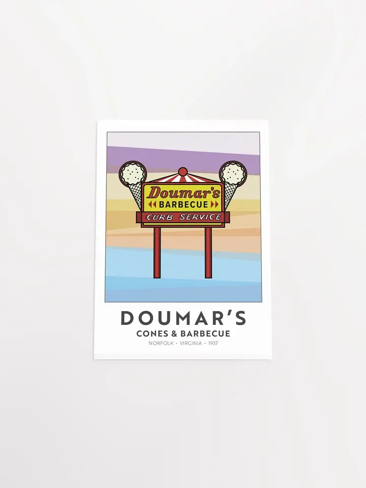 Doumar's Cones & Barbecue Art Print product image (2)