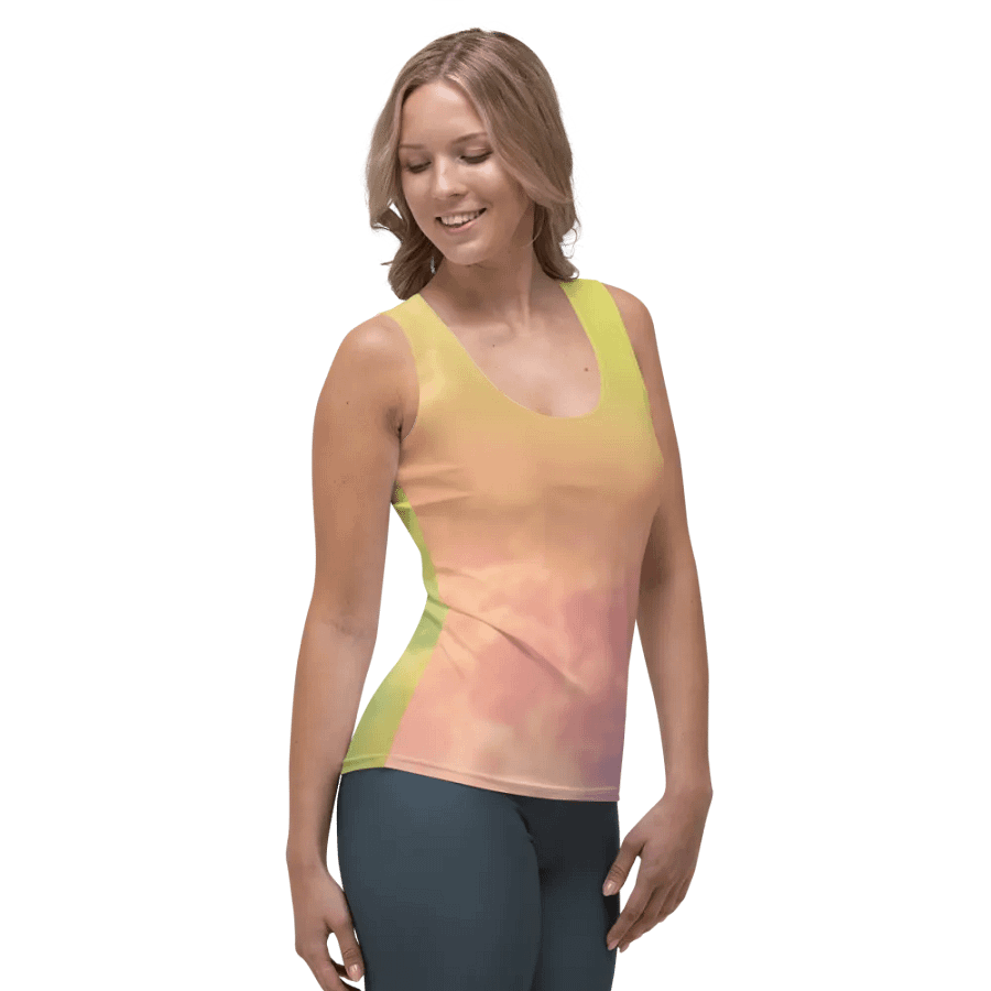Blur cloud rainbow Design Tank Top - V12 product image (4)