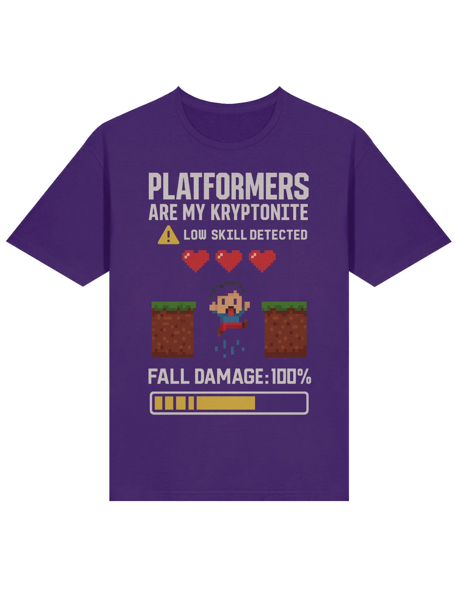 Platformers Are My Kryptonite – Funny Retro Gamer T-Shirt product image (3)
