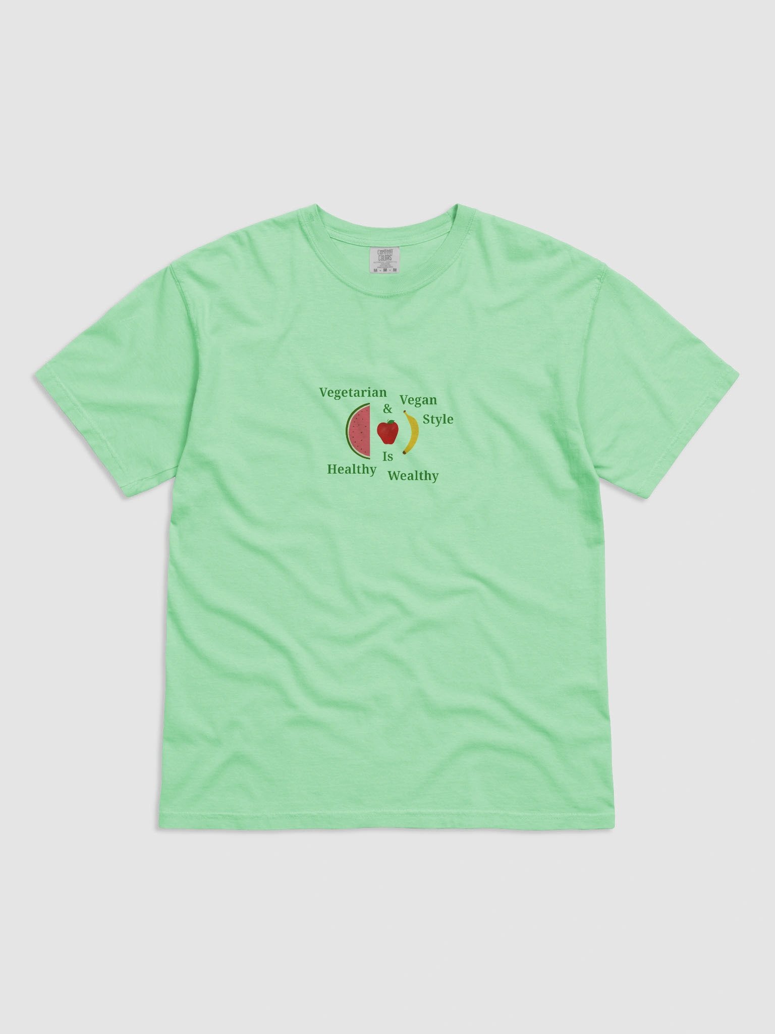 Healthy Wealthy Vegetarian & Vegan Tee product image (1)