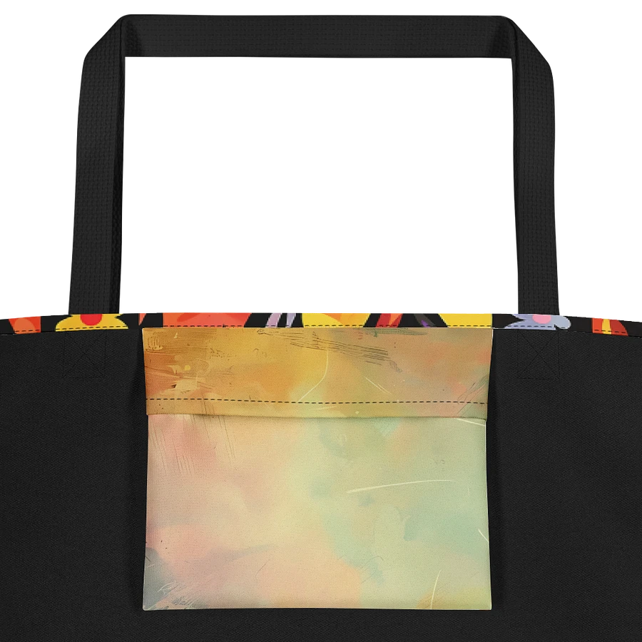 Tote Bag: Cheerful Wildflowers in Bloom Vibrant Floral Art Design product image (2)
