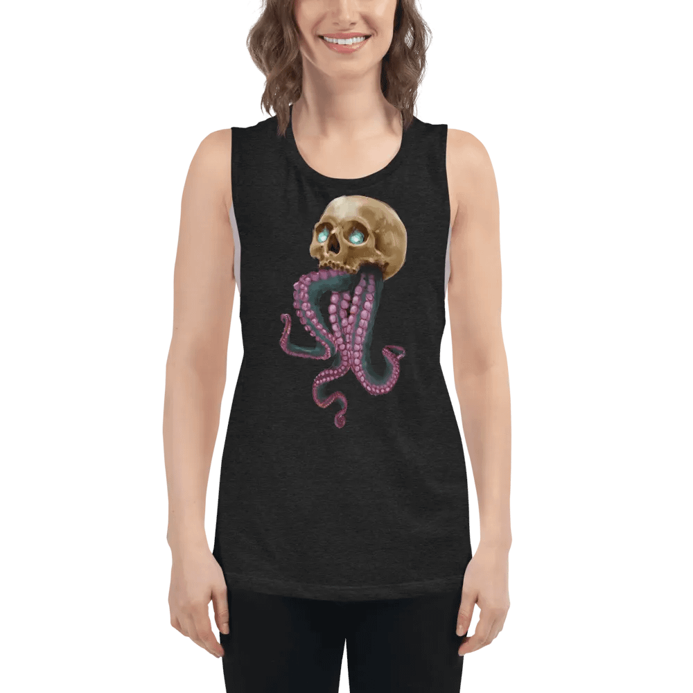 Skull & Tentacles Woman's Muscle Tank by Chori product image (5)