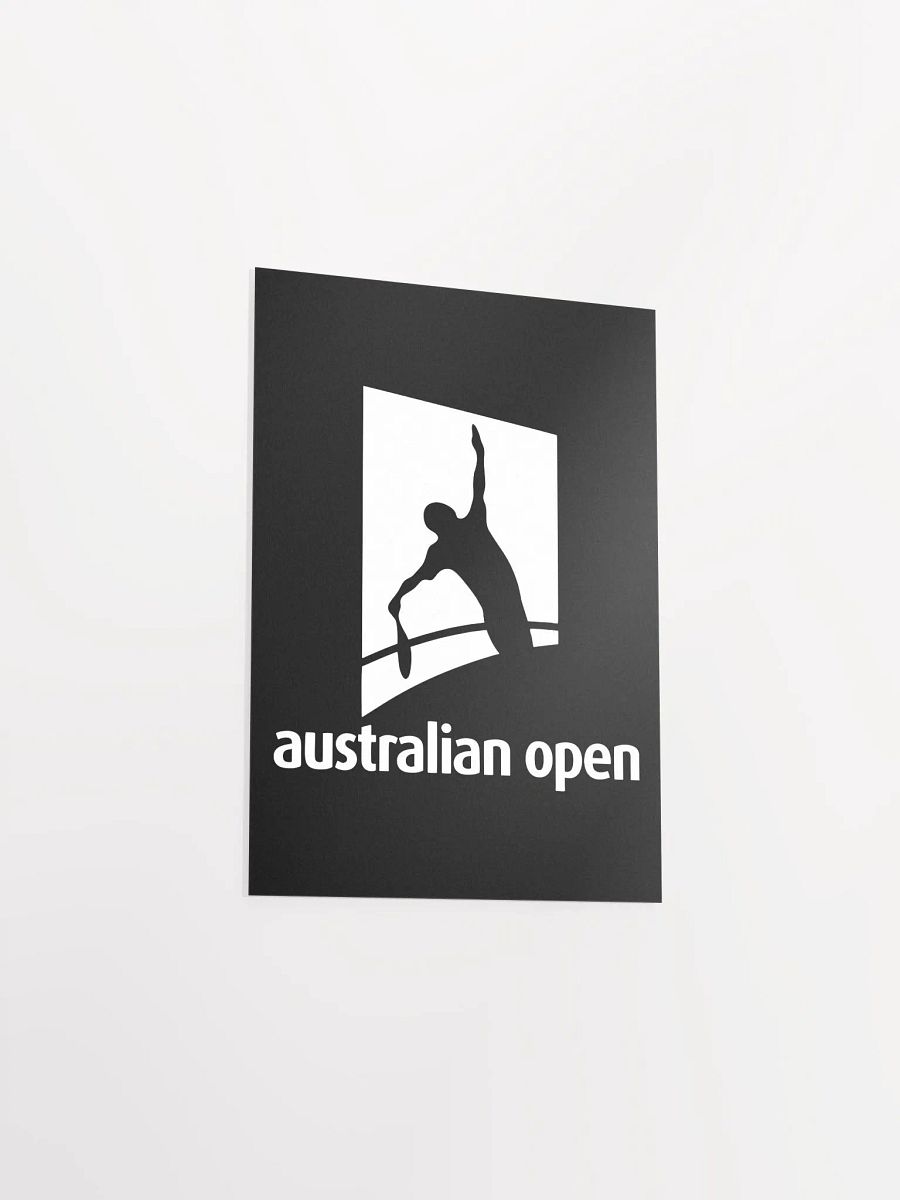 Australian Open Silhouette Tennis Poster product image (32)