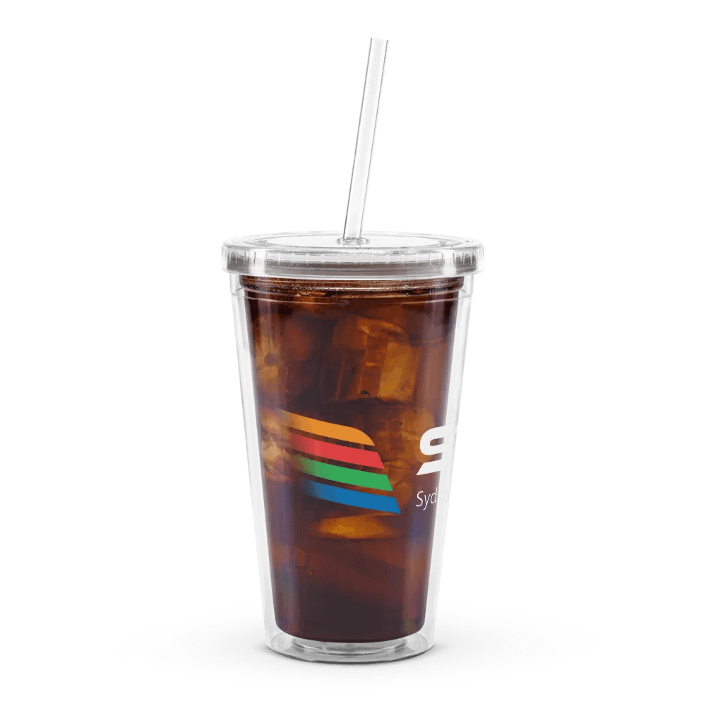 STV Double Wall Clear Plastic Tumbler product image (1)