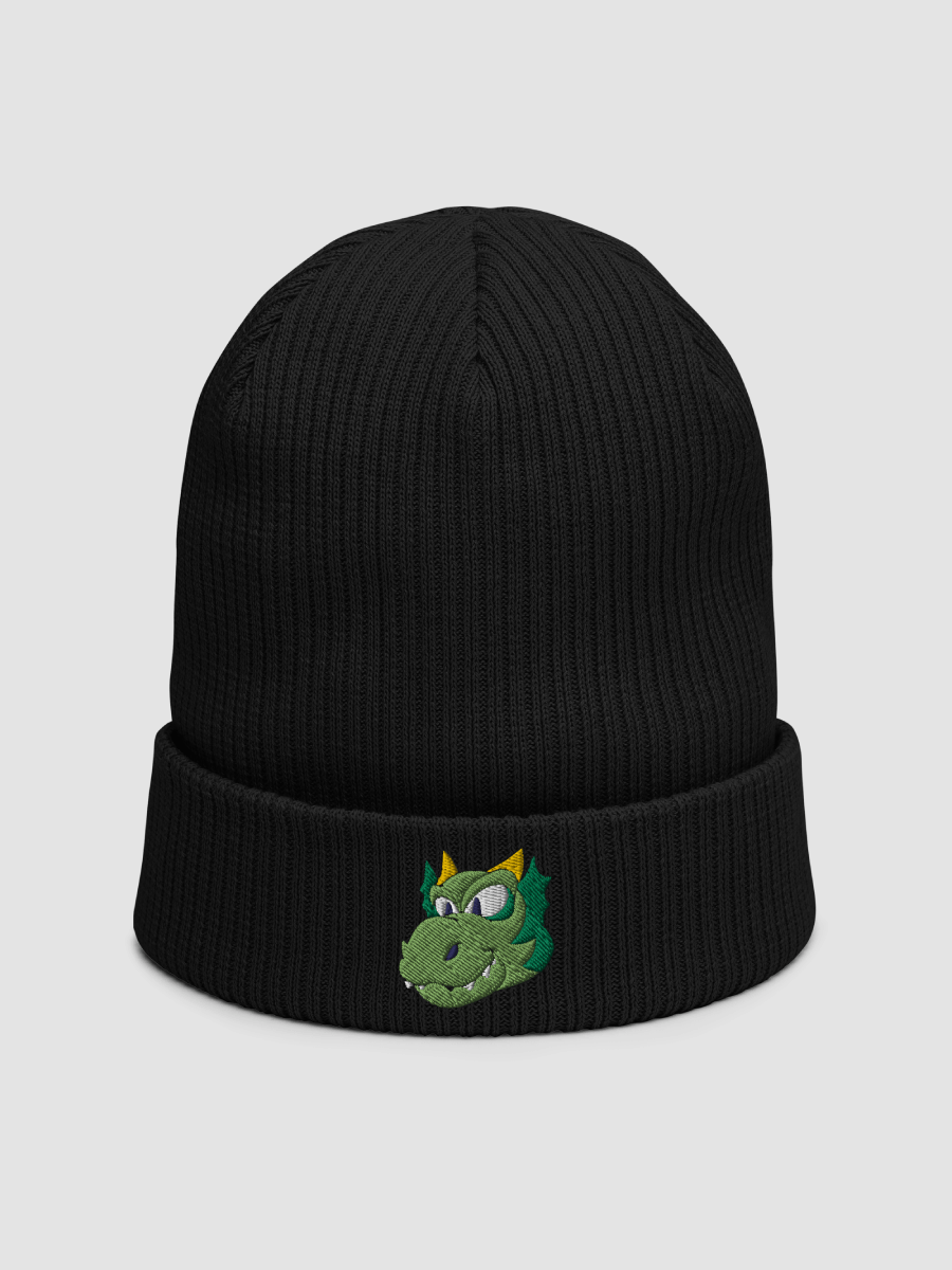 Happy Green Dragon Beechfield Ribbed Beanie product image (1)