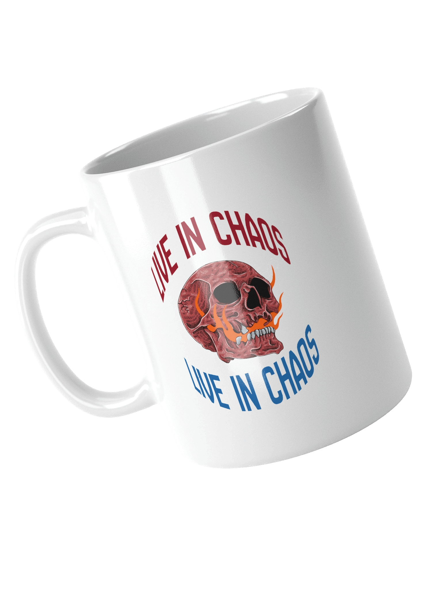Live in Chaos - White Glossy Mug product image (4)