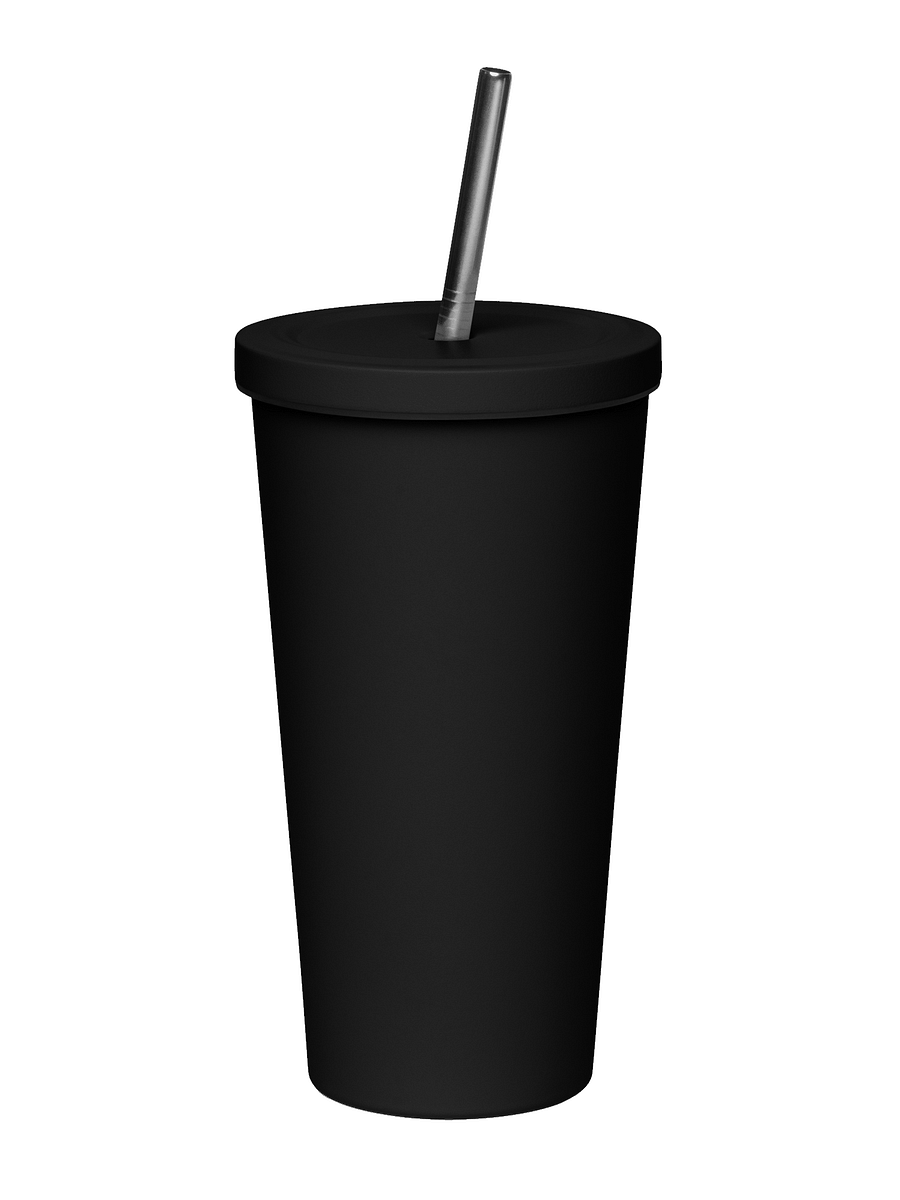 TDC Black Tumbler with Straw product image (2)