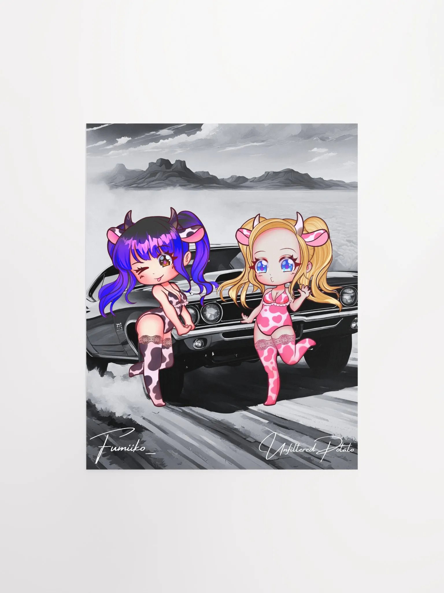 MooMoo Babes Vintage Poster product image (1)