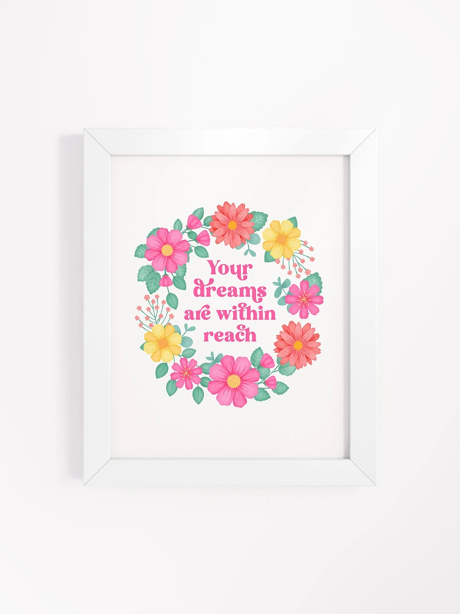 Your dreams are within reach - Motivational Wall Art White product image (1)