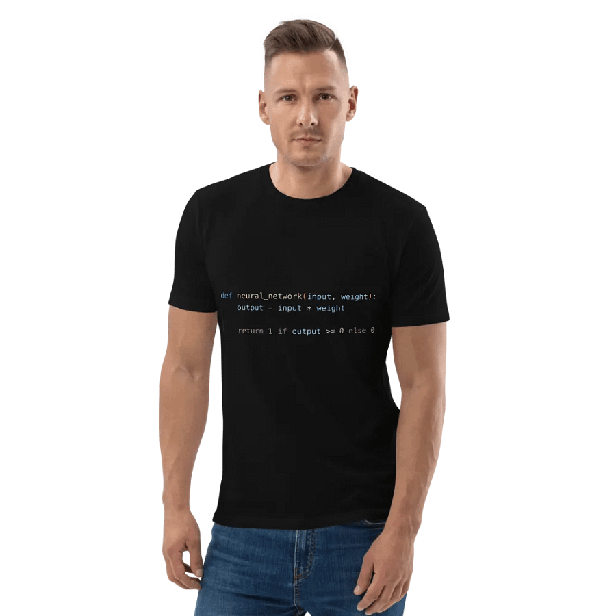 Simple neural network t-shirt - 100% cotton product image (3)