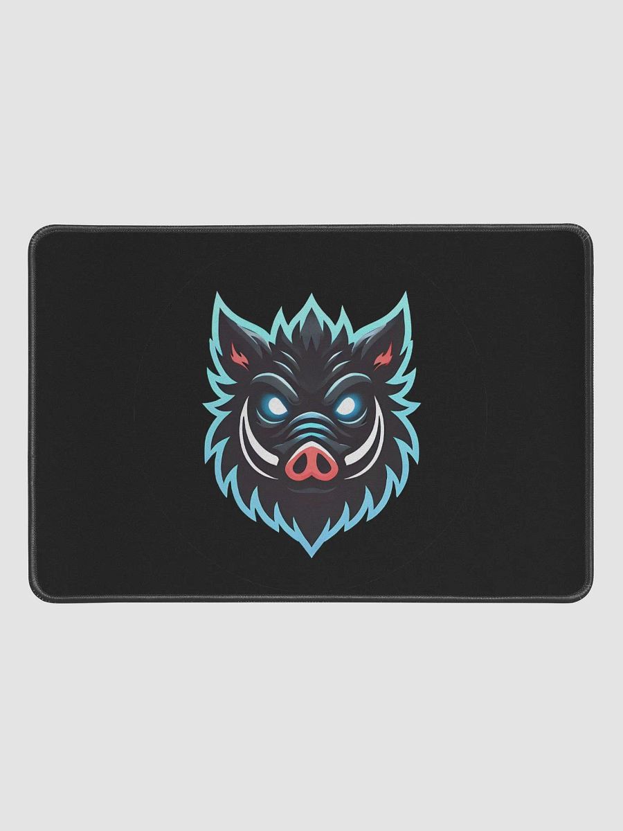 Neon Boar Head Desk Mat product image (1)