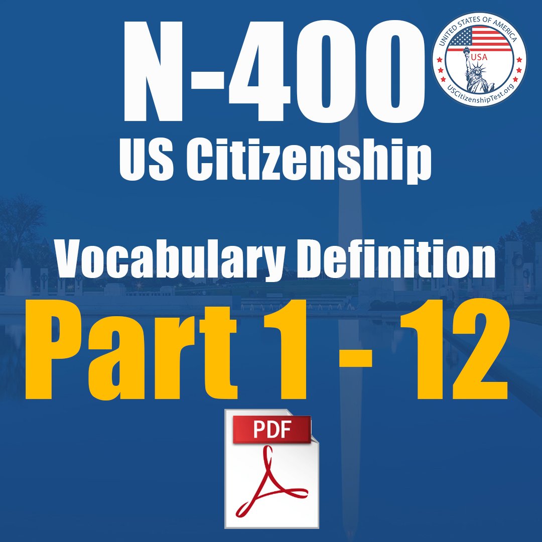 US Citizenship 3-in-1 Study PDFs product image (3)