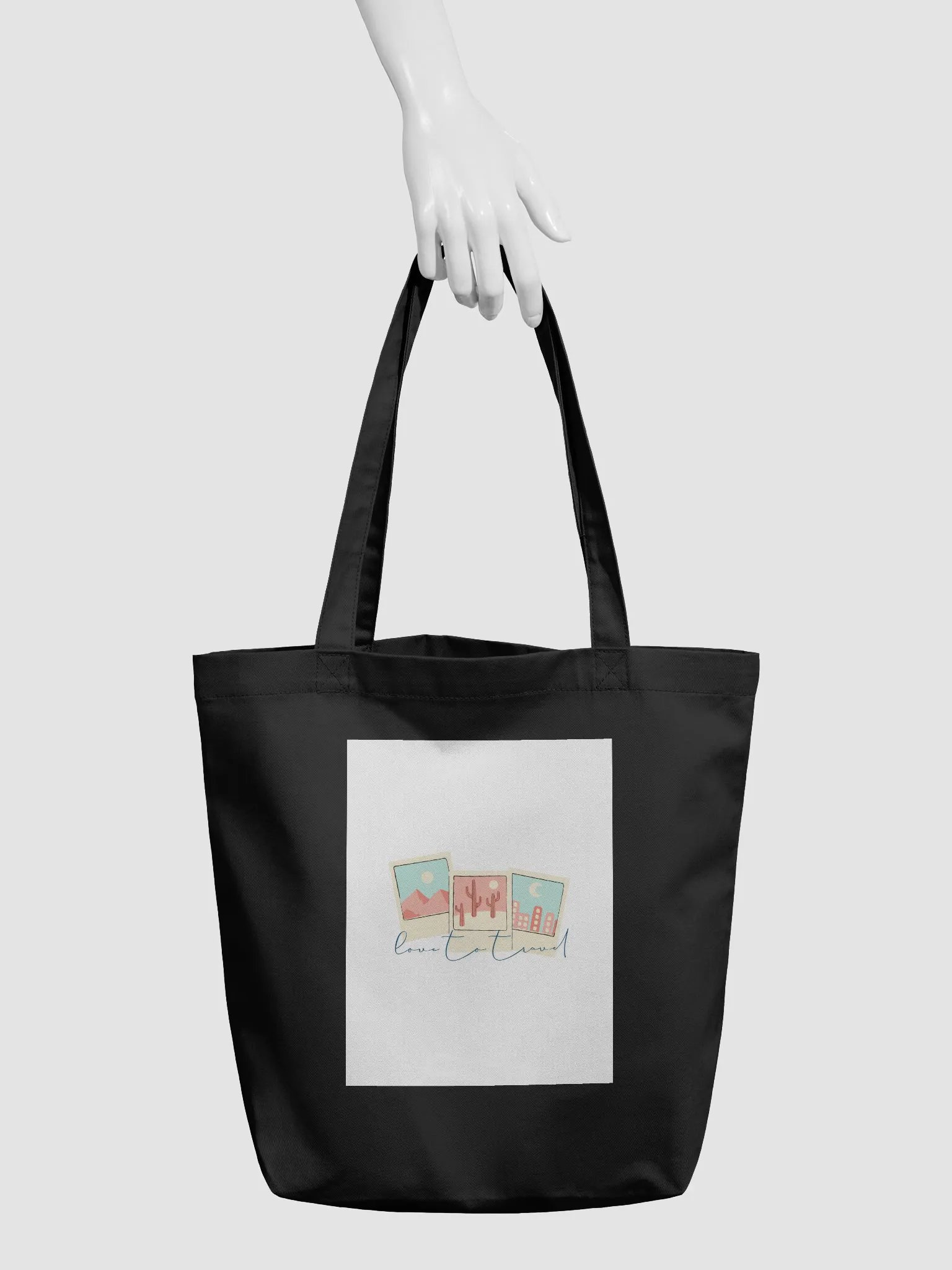 Wanderlust Love to Travel Eco Tote Bag product image (5)
