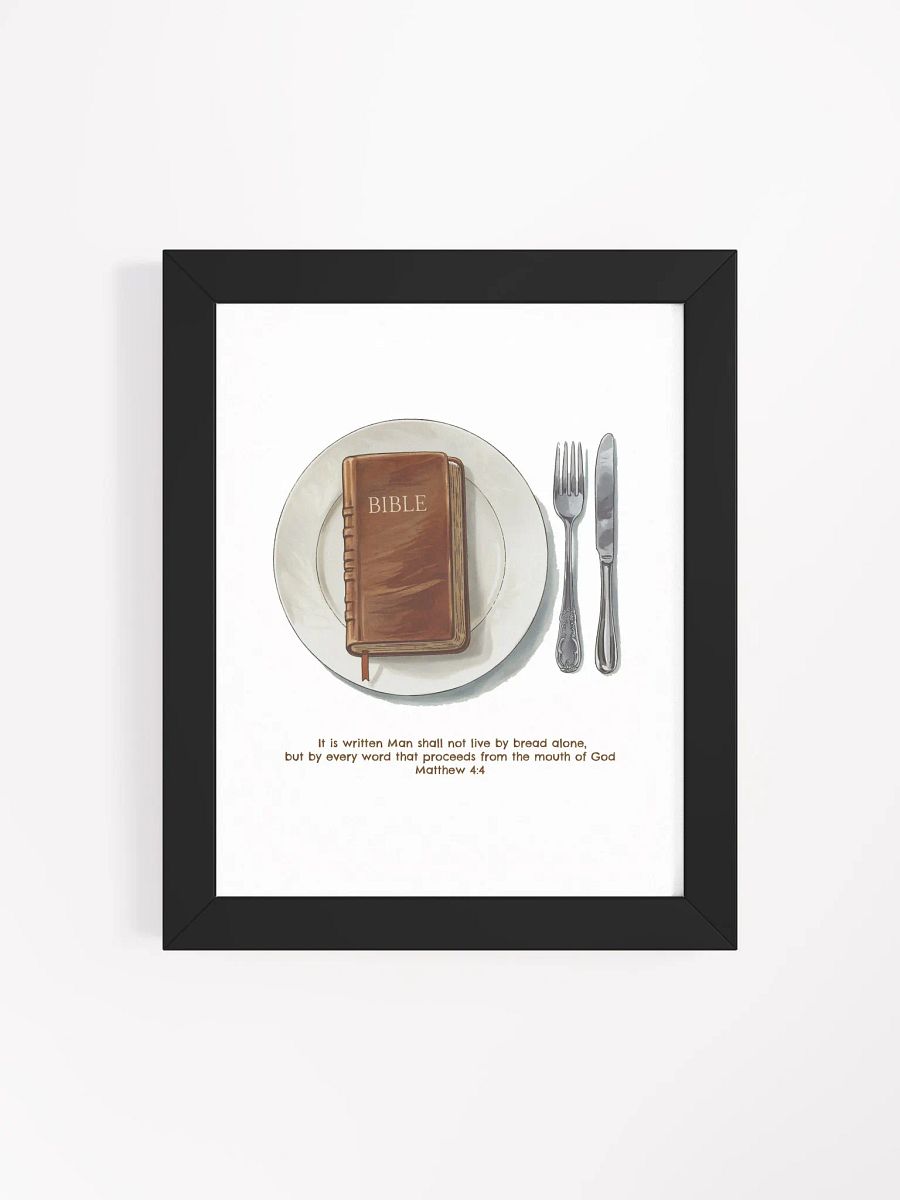 Matthew 4:4 Print with Frame product image (4)