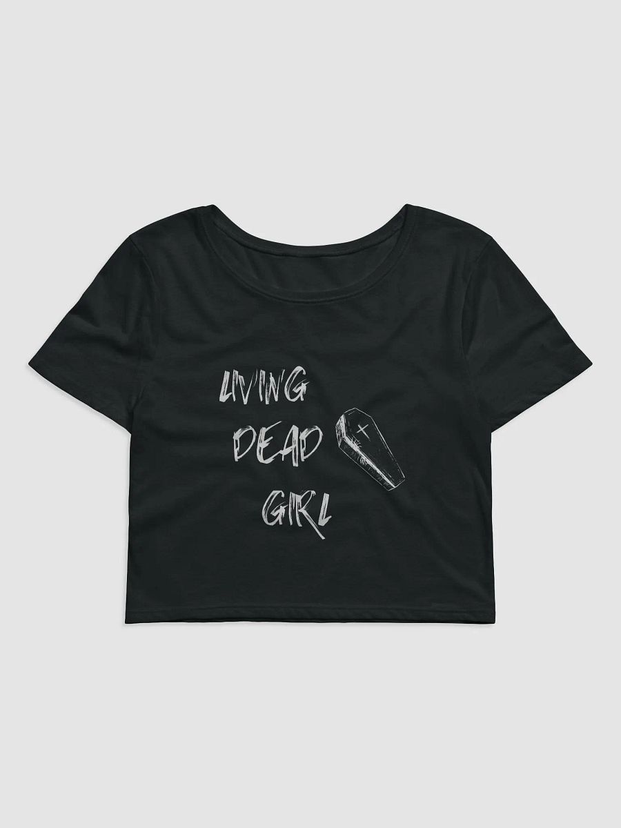 womans LDG cropped black tee product image (1)