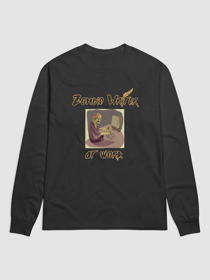 Zombie Writer at Work Long Sleeve Shirt product image (2)