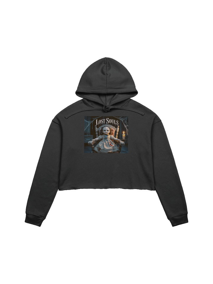 Midnight Veil Designs Women's Gothic Crop Hoodie - Lost Souls Black - Free Shipping product image (1)