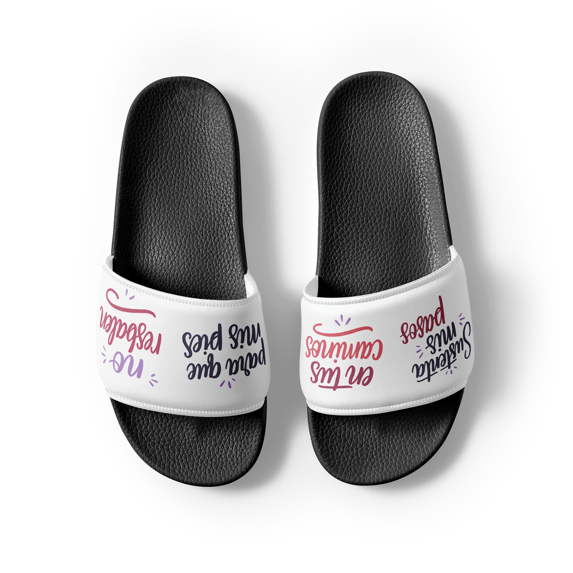 Men’s Slides — “Sustenta mis pasos” (Psalm 17:5, Spanish) product image (4)