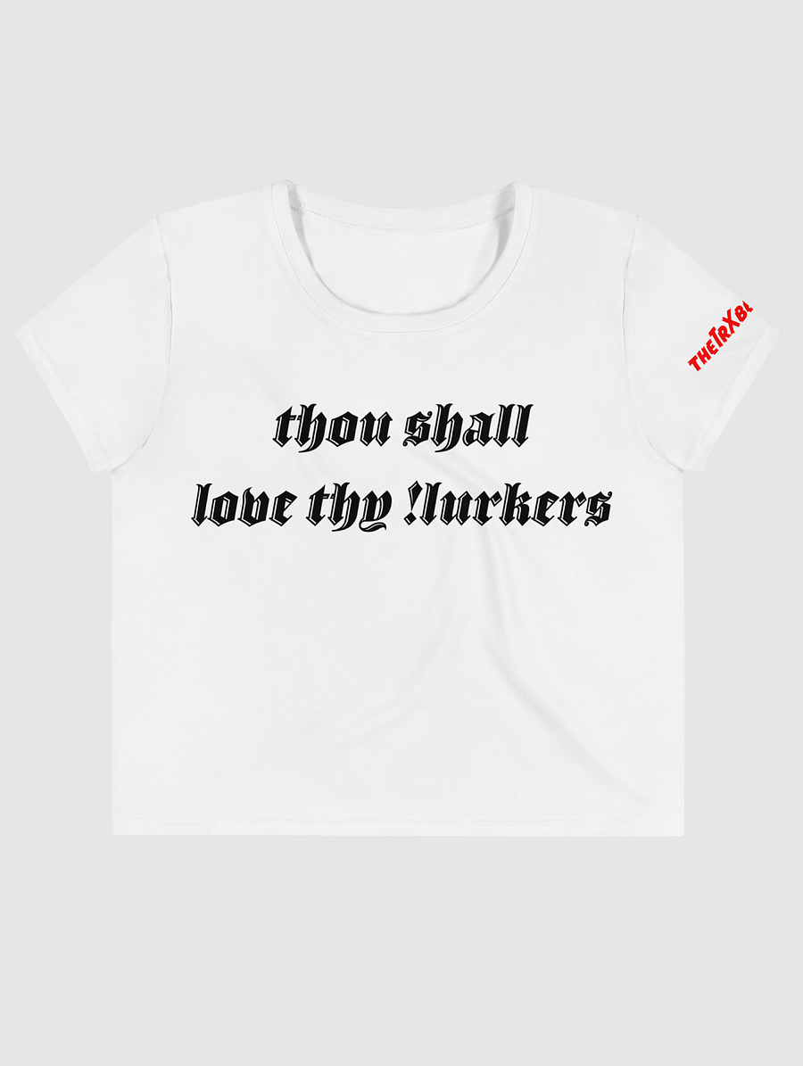 !lurkers crop top (white) (W) product image (1)