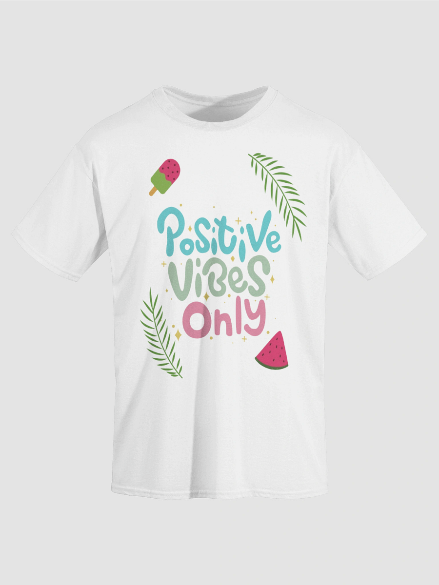 positive vibes only t shirt design for summer product image (5)
