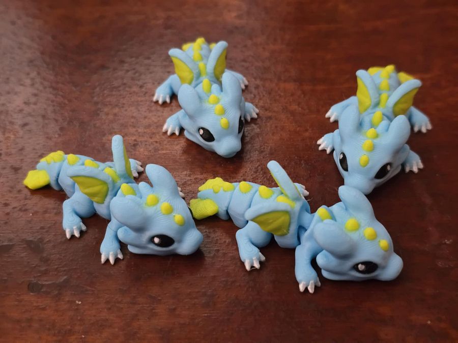 Green and Blue Hatchling Dragon 🐑 product image (3)