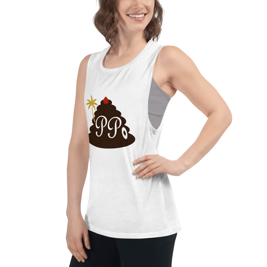 Poop Pees Classic Logo Flowy Muscle Tank product image (51)