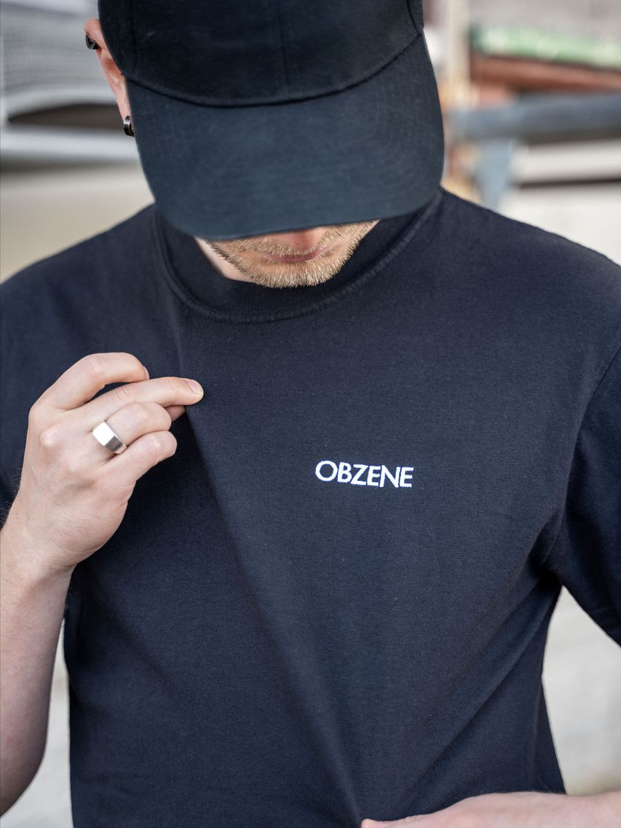 The Minimalist Tee - BLACK TEE EMBROIDERED LOGO product image (3)