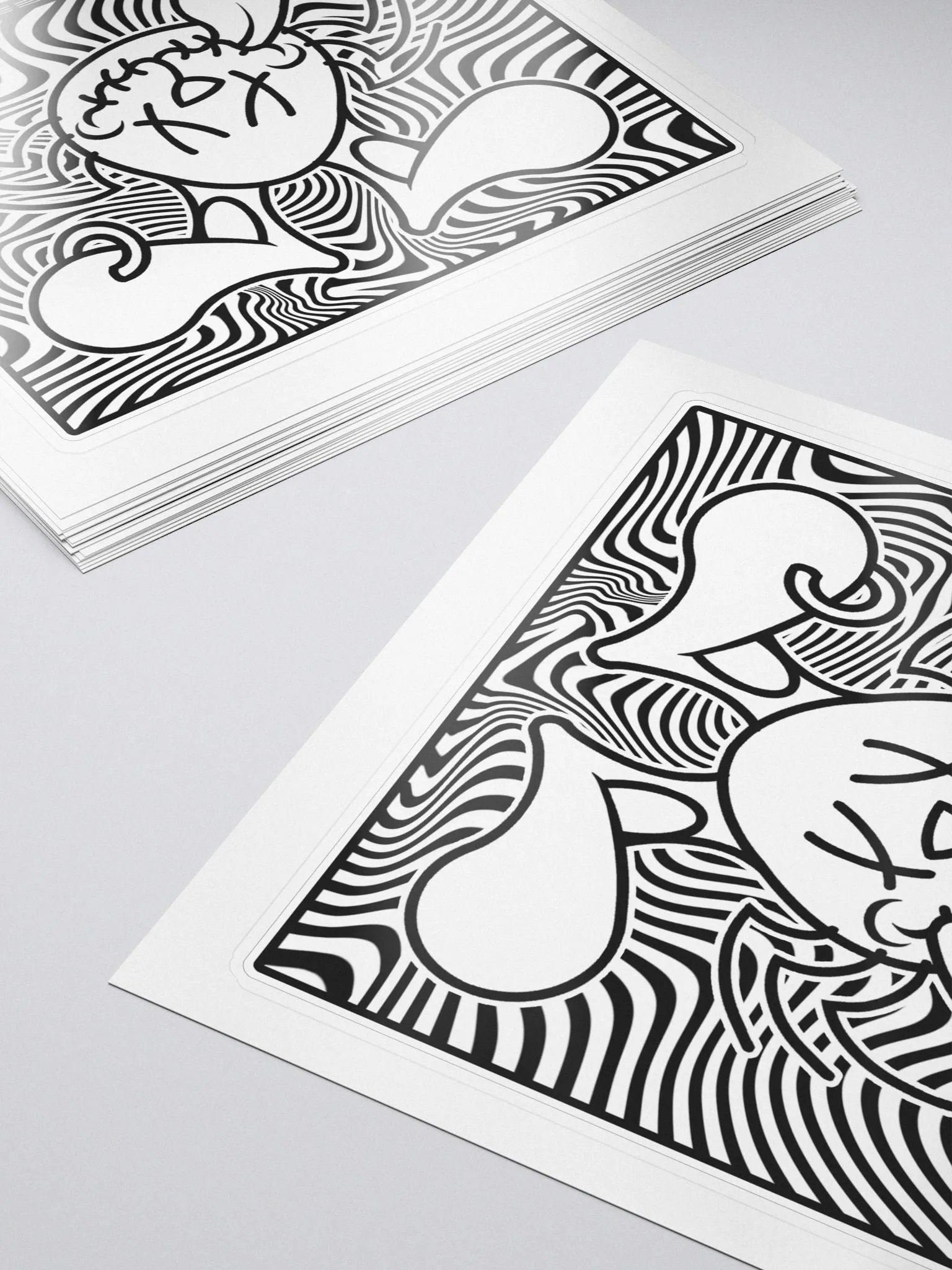 Wave 6 - Trippy Square Kiss Cut Sticker product image (6)