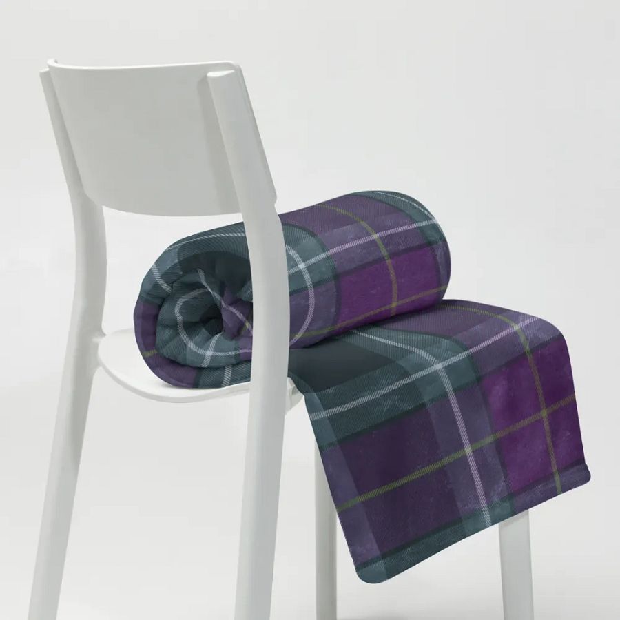 Purple/Green Plaid Blanket product image (6)