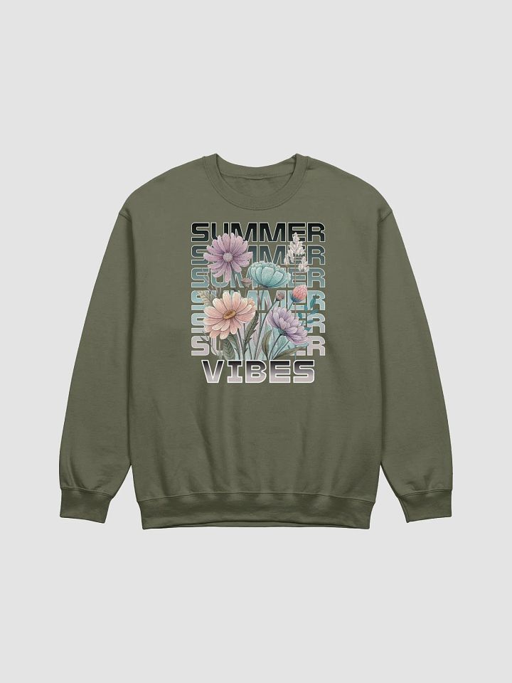 Summer Vibes Boho Flowers Blossom Crewneck Sweatshirt product image (13)
