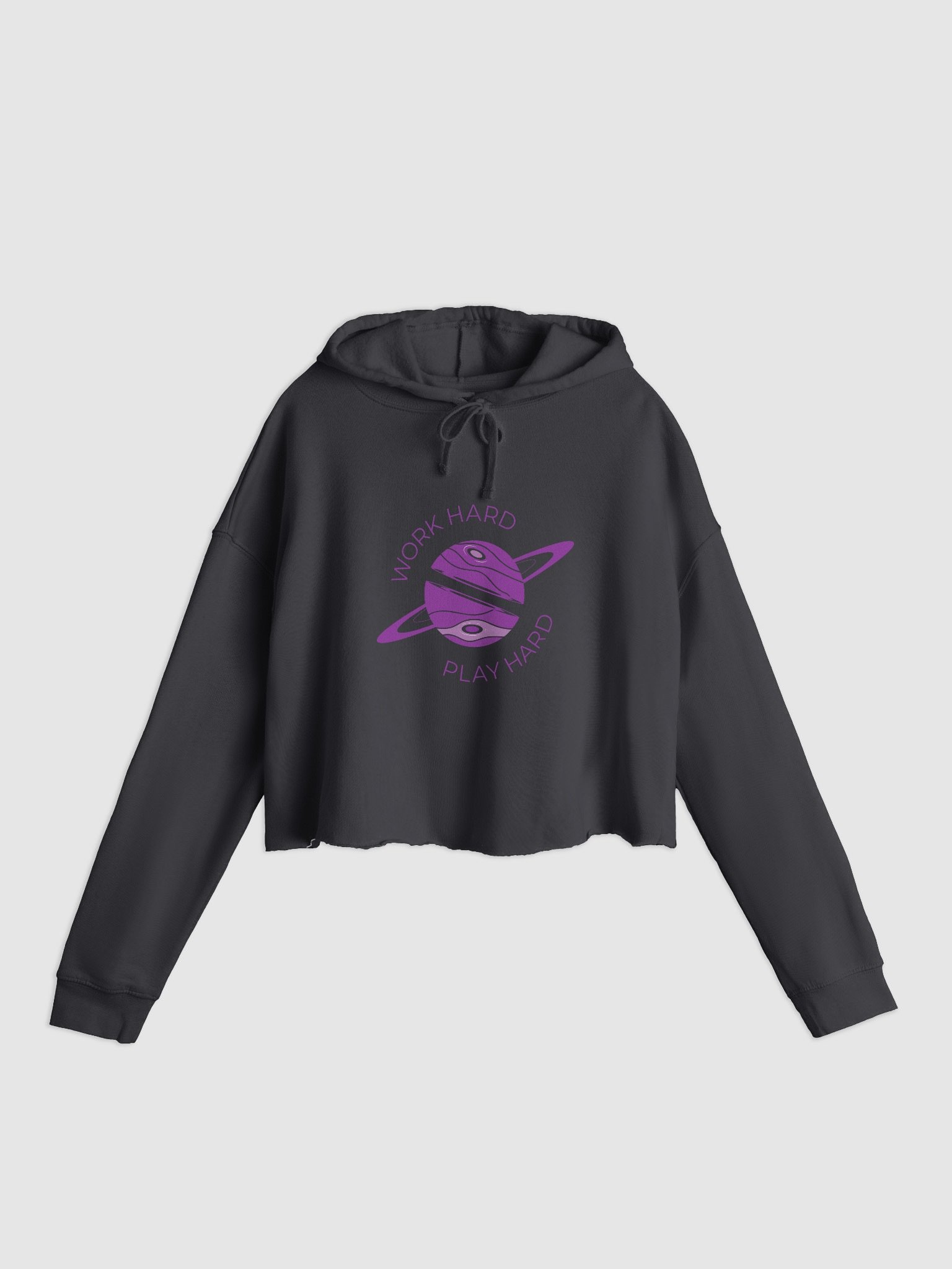 Going Up (Work Hard, Play Hard Edition) Light Weight Cropped Hoodie product image (6)