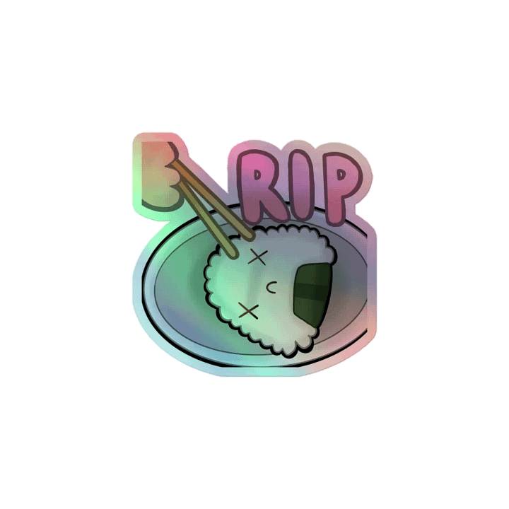 RIP Riceball Sticker product image (1)