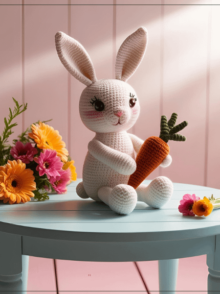 A Crochet World of Bunny Joy: 25 Adorable Amigurumi Rabbit Patterns to Stitch and Love product image (1)