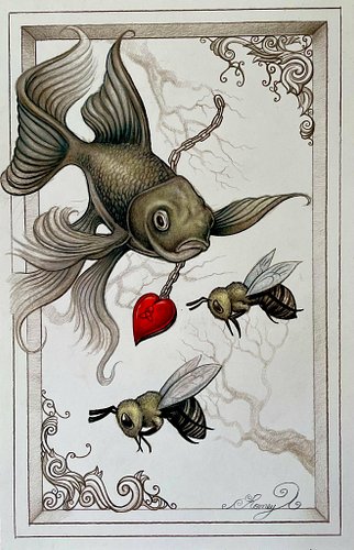 Some pencil work from a few years ago, by me. Pencil on bristol.