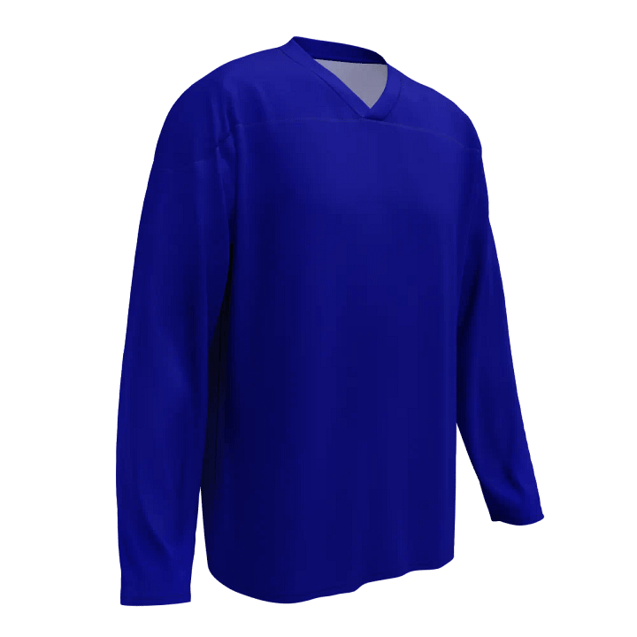 Plain Color Navy Blue Hockey Fan Jersey product image (1)