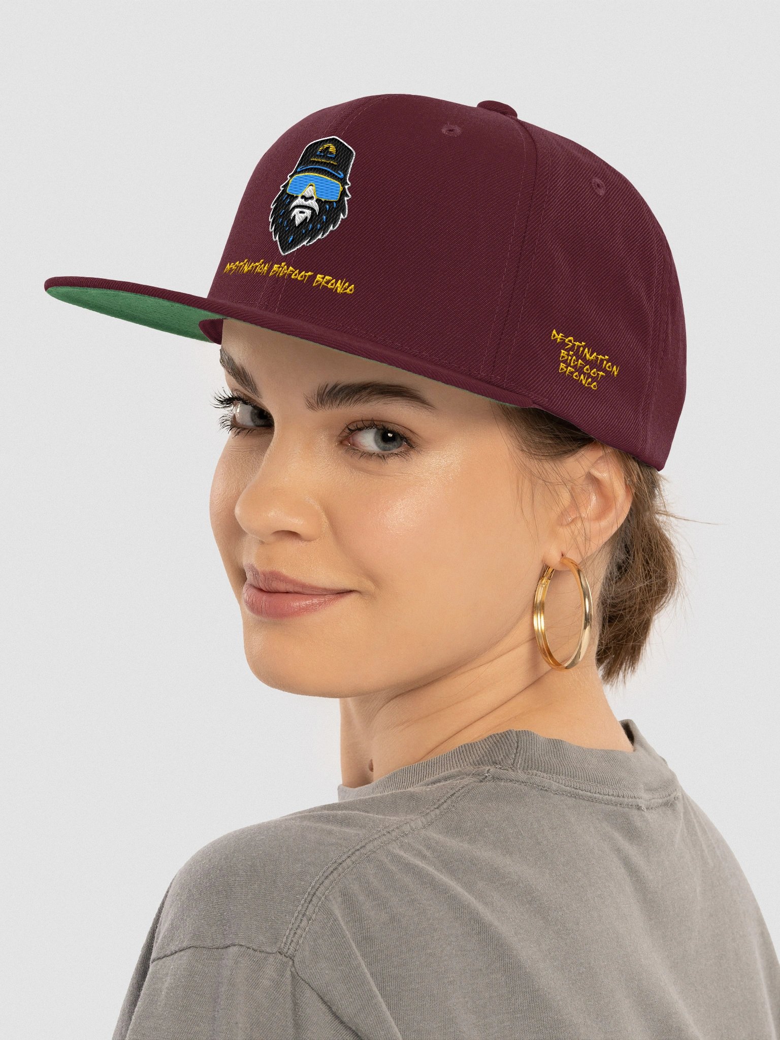 Destination Bigfoot Bronco Bigfoot Logo Wool Blend Snapback (Multiple Colors Available) product image (63)