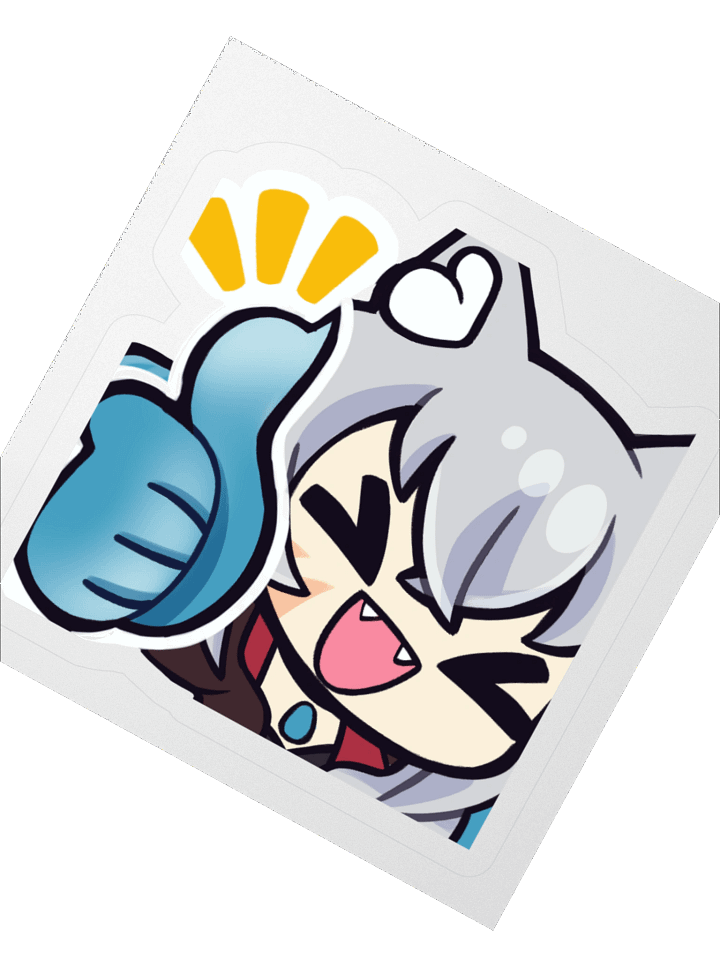 Captain Dandyfloss Thumbs Up Emote Sticker product image (4)
