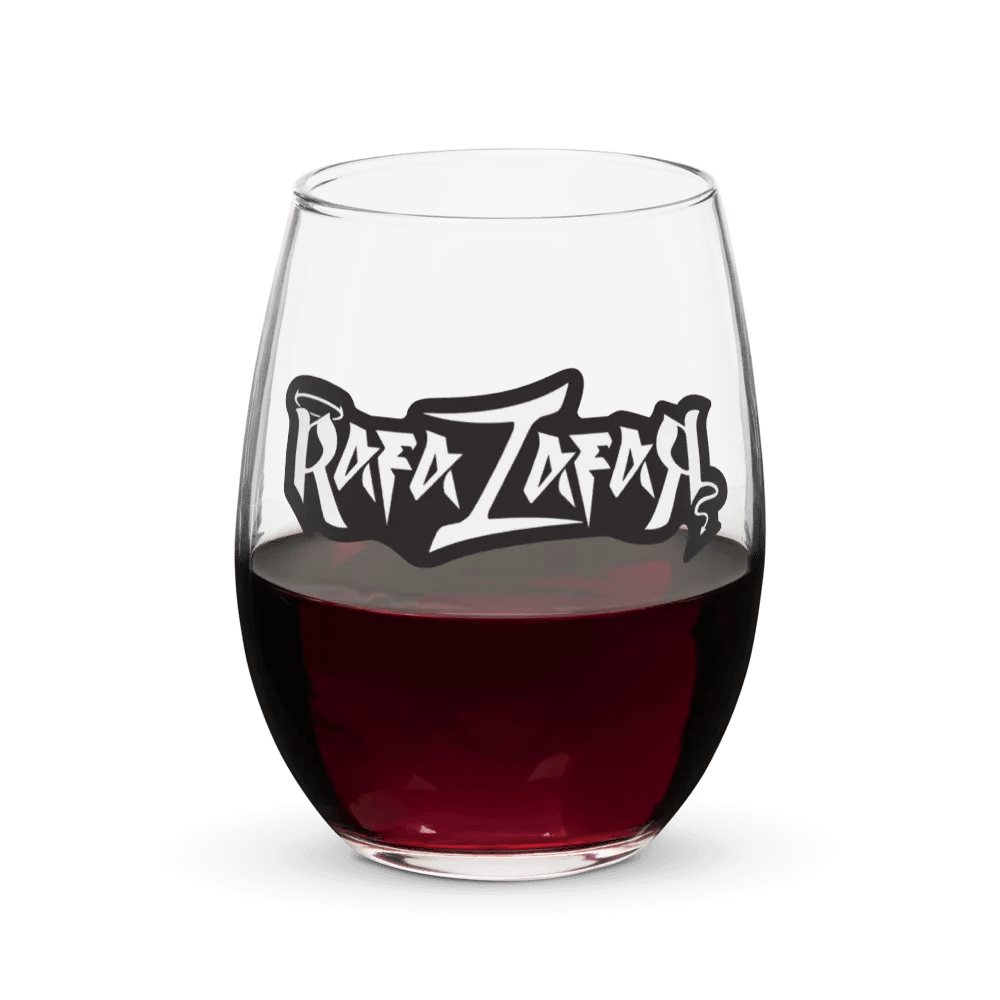 RafaZafar Logotext Stemless Wineglass (outlined) product image (5)