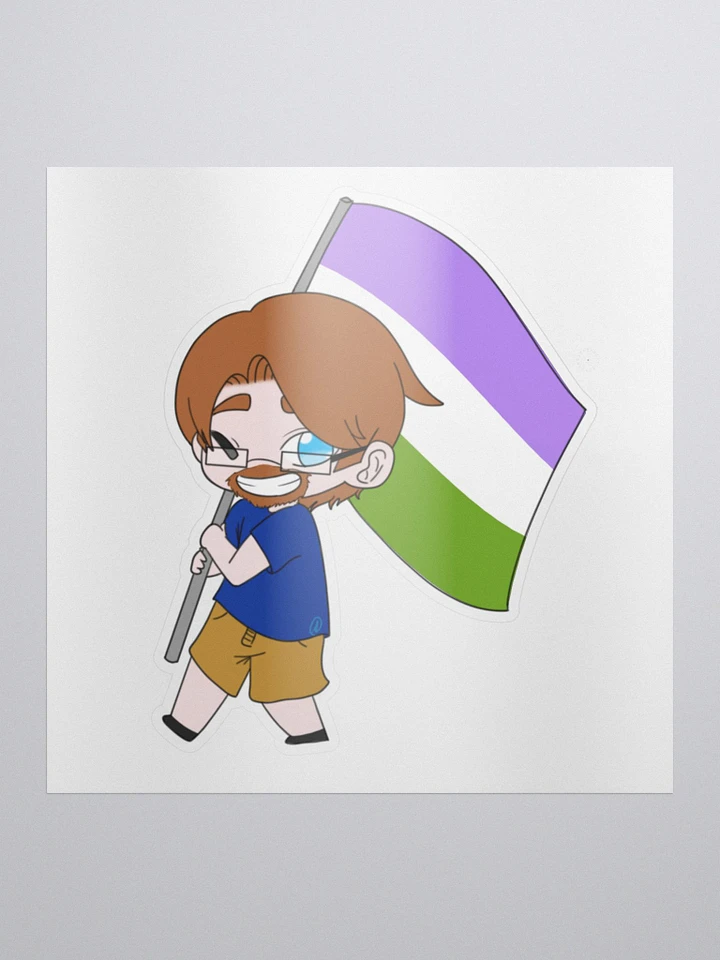 Shemp Genderqueer Sticker! product image (1)